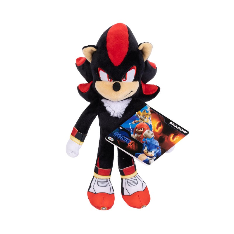 Sonic the Hedgehog 3 Movie Shadow Plush 9-Inch Stuffed Toy Figure - Officially Licensed Sonic 3 Movie - Image 1